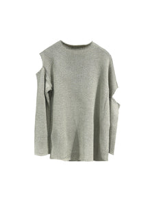 Sulvam - Slash Over Knit - AW25 - BEIGE